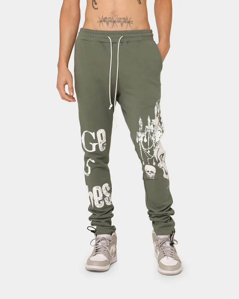 Lifted Anchors Corporate Sweat Pants Olive 1