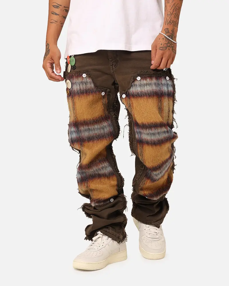 Lifted Anchors "Varial" Mohair Carpenter Denim Jeans Brown/Mohair 1