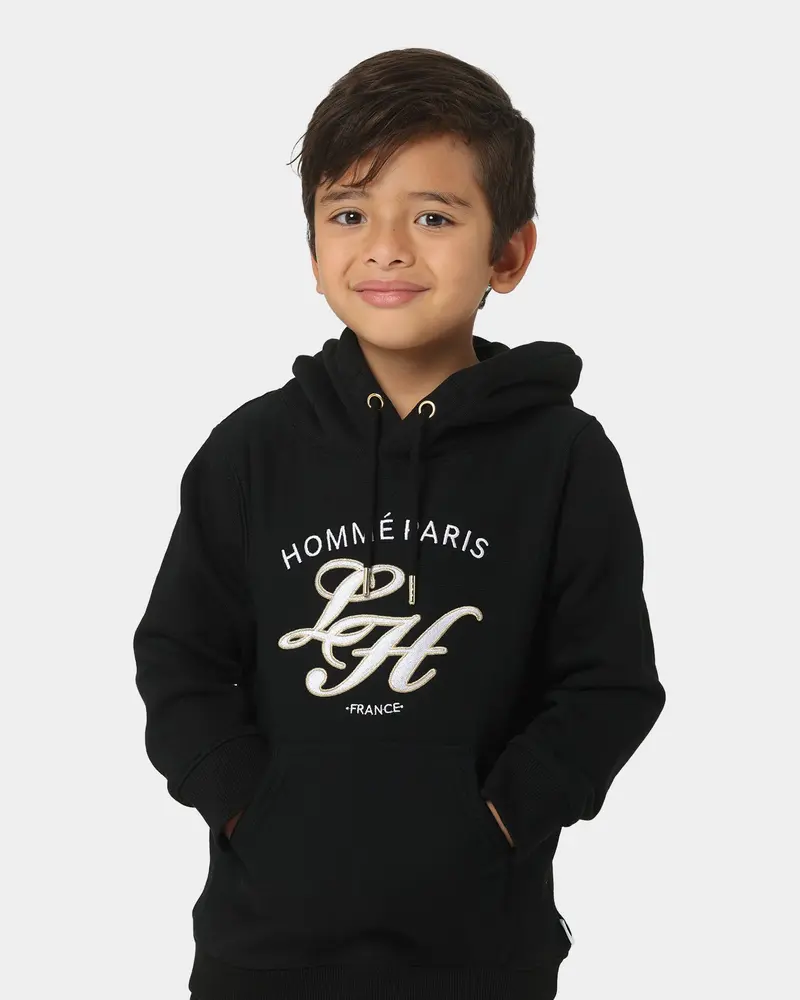 Lil Homme Kids' Revolution Classic Hoodie Black 1
