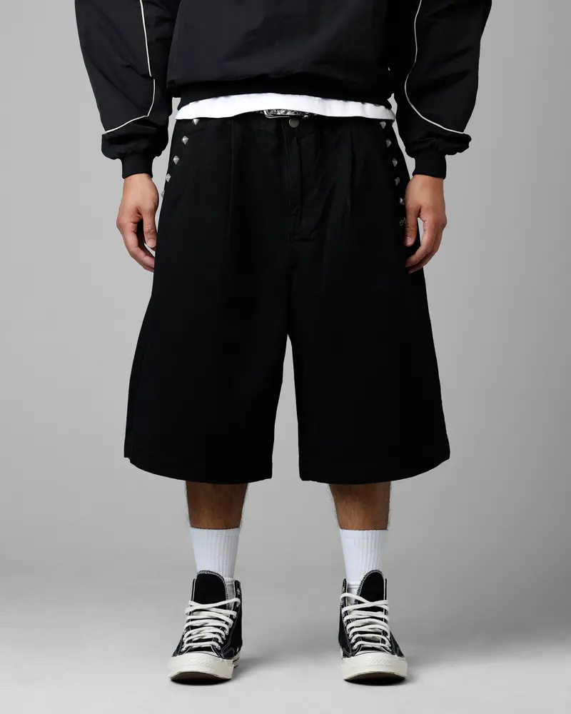 Loiter 3 Quarter Shorts Black 1