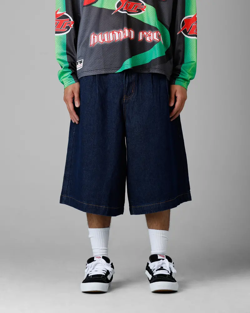 Loiter 3 Quarter Shorts Dark Indigo 1