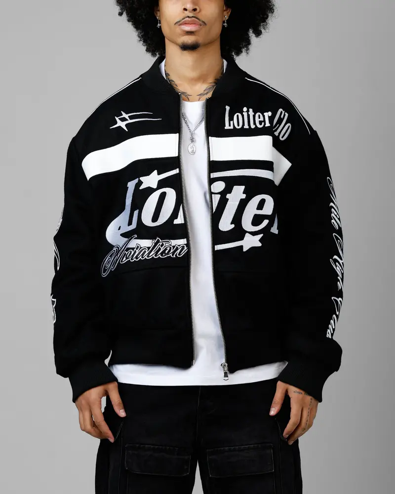 Loiter Aviation Bomber Jacket Black 1