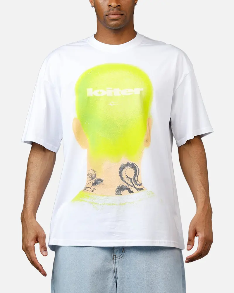 Loiter Backview T-Shirt White 1