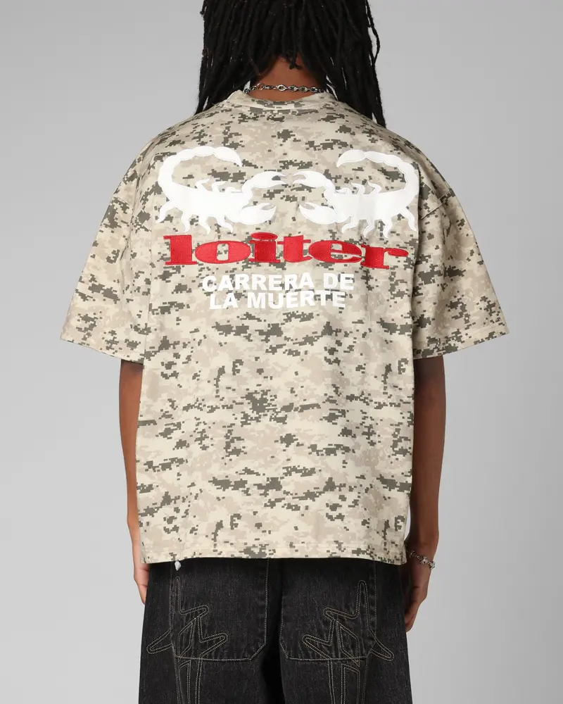 Loiter Bullrush Premium T-Shirt Digi Camo 1