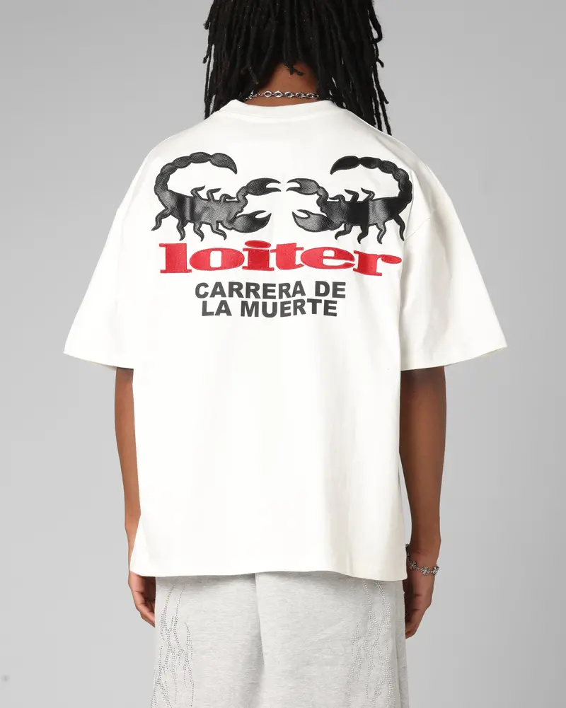 Loiter Bullrush Premium T-Shirt Off White 1