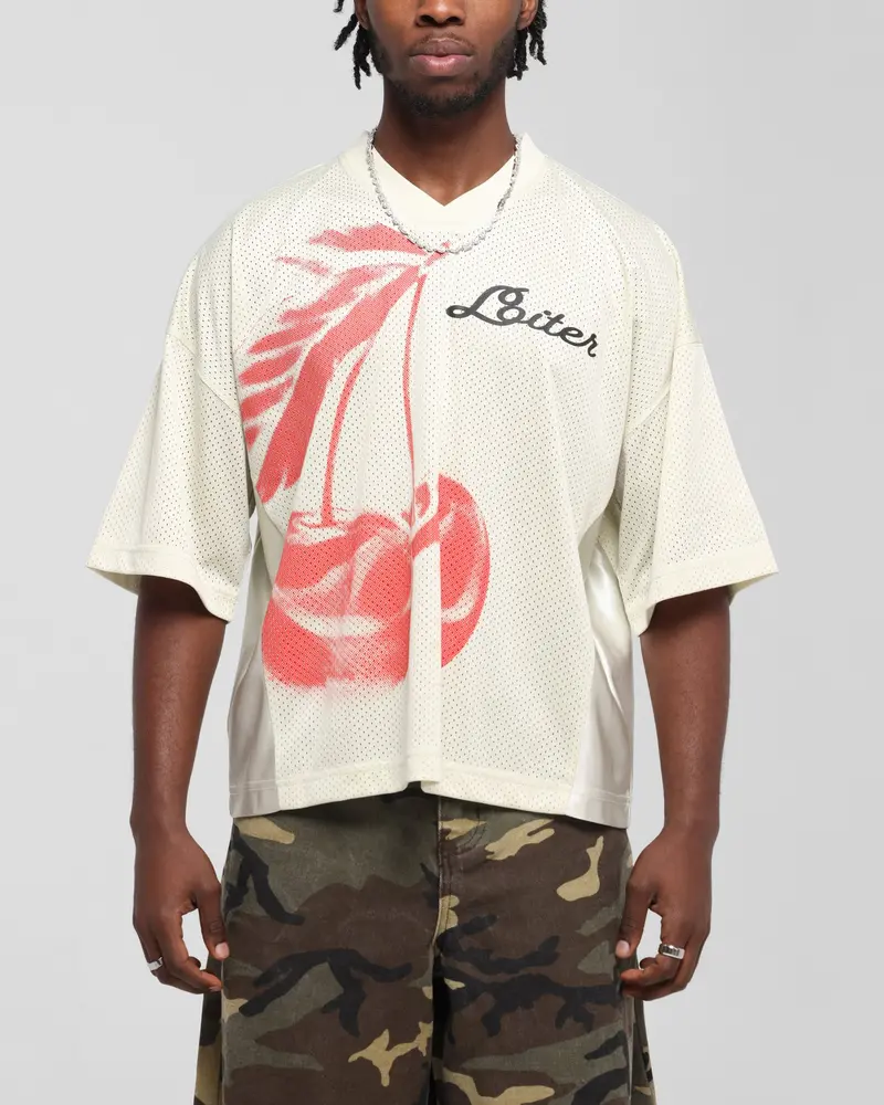 Loiter Cherry Jersey Off White/Red 1