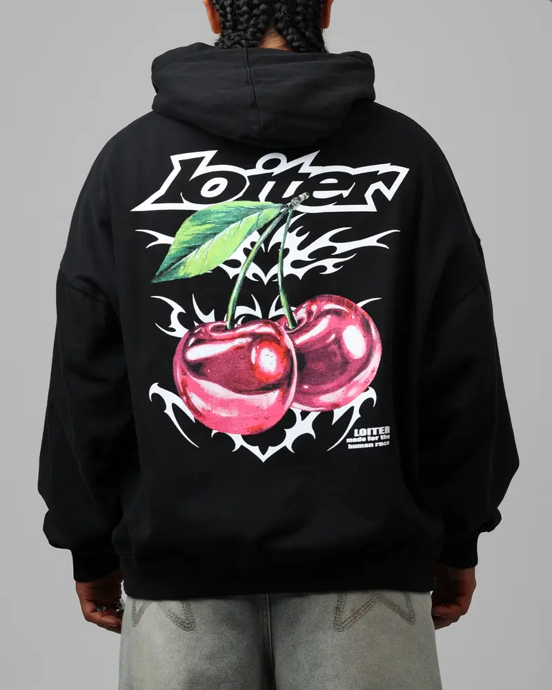 Loiter Cherry Pick Hoodie Black 1