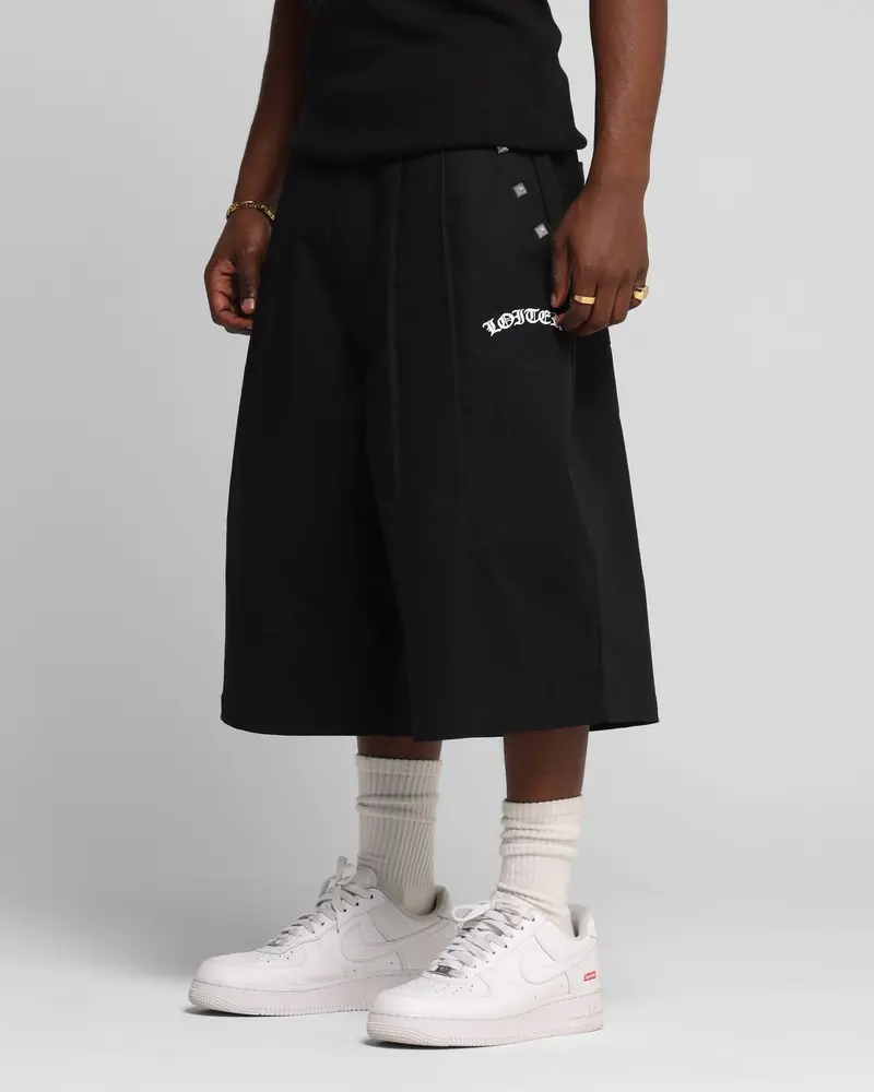 Loiter Chopper Baggy Shorts Black 1