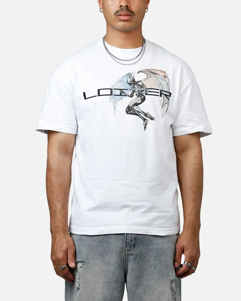 Loiter Chrome Deceiver Vintage T-Shirt White 1