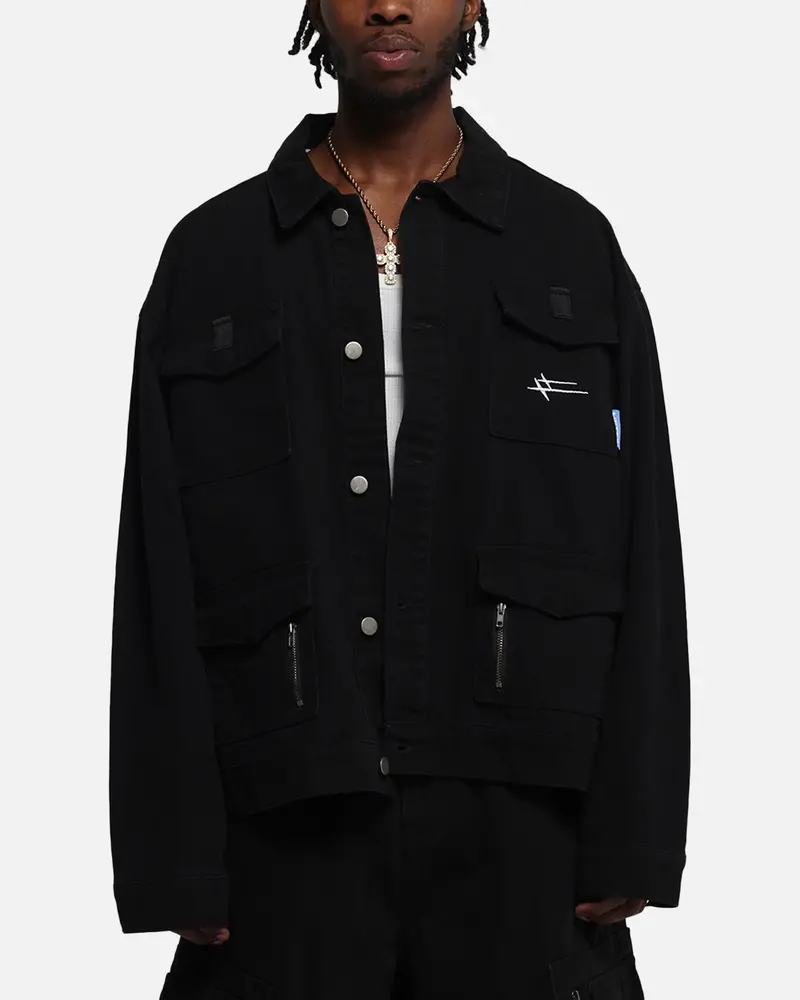 Loiter Combat Utility Jacket Washed Black 1