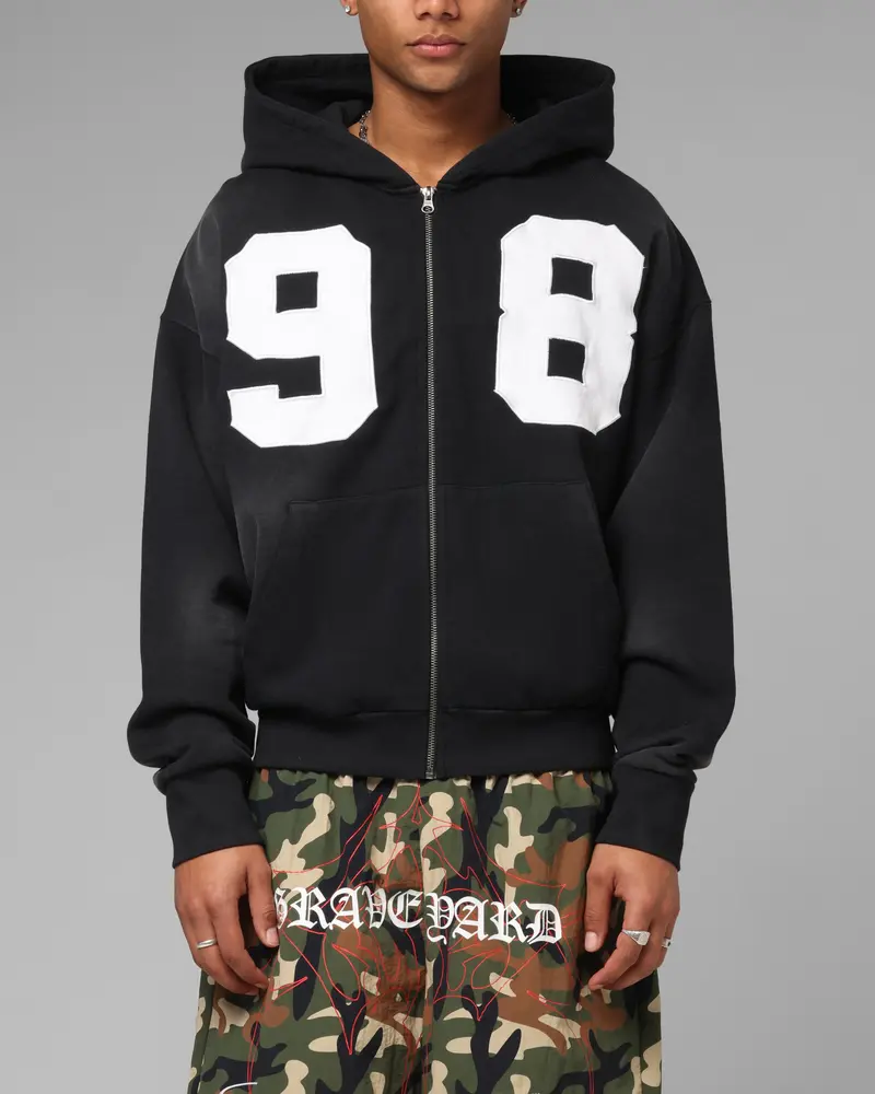 Loiter Cosmos Hoodie Washed Black 1