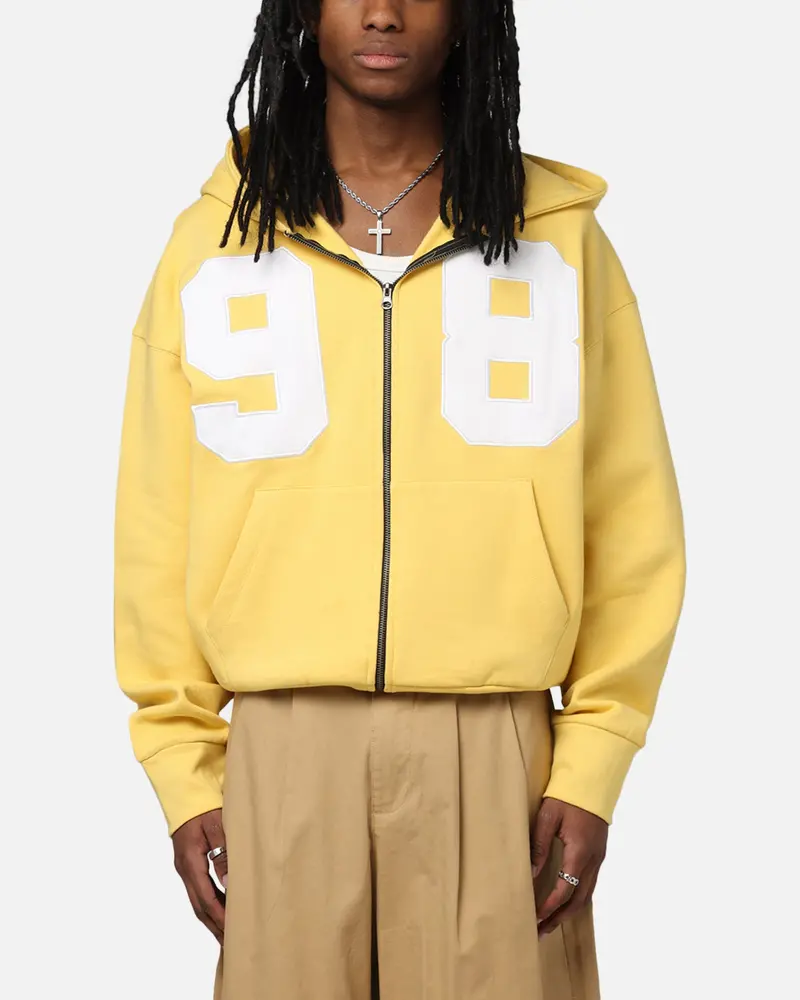Loiter Cosmos Zip Hoodie Yellow 1