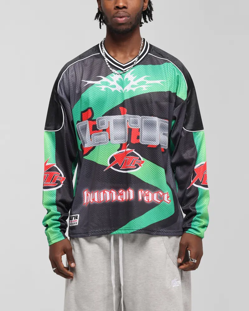 Loiter Cyber Hockey Jersey Black/Multi 1