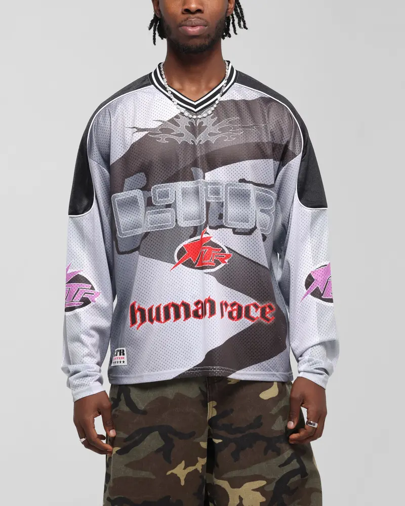 Loiter Cyber Hockey Jersey Grey/Black 1