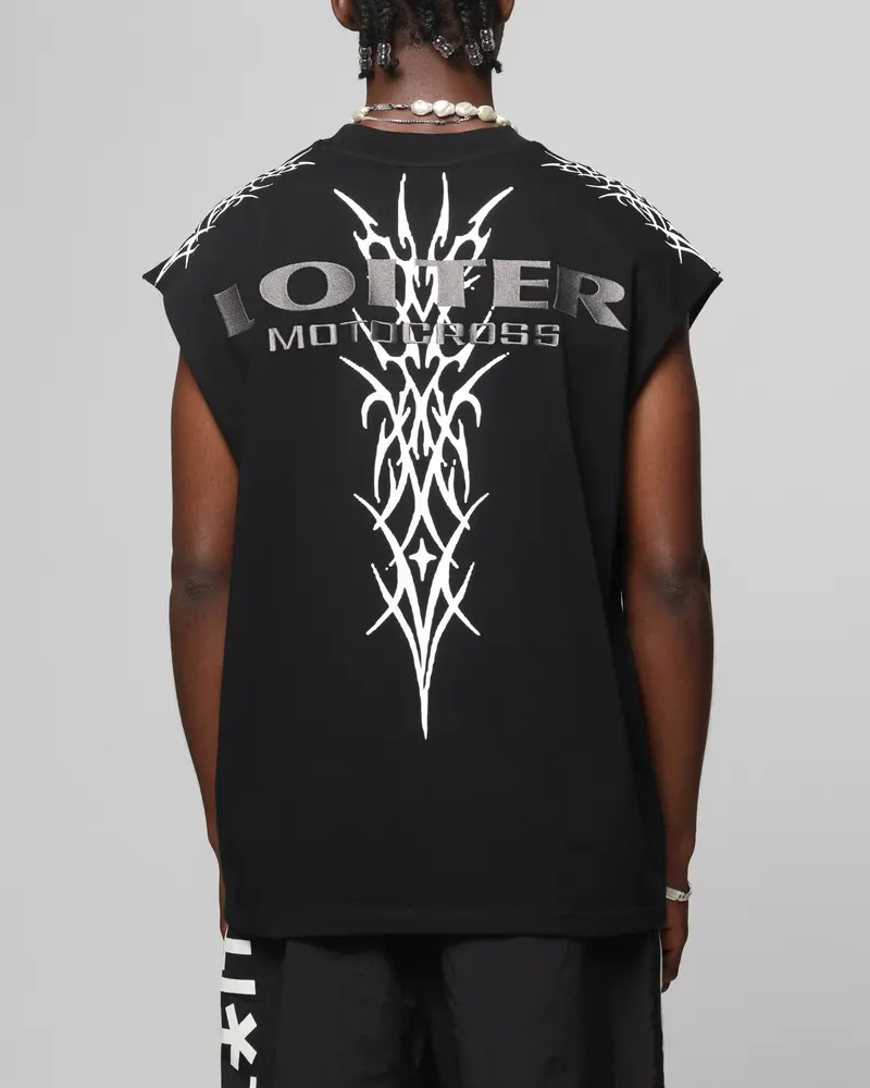 Loiter Cyber Muscle T-Shirt Black 1