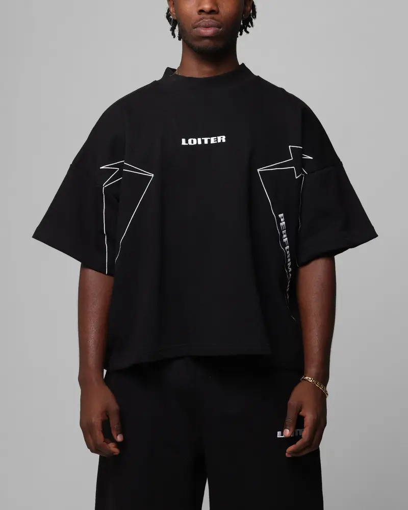 Loiter Dark Performance T-Shirt Black 1