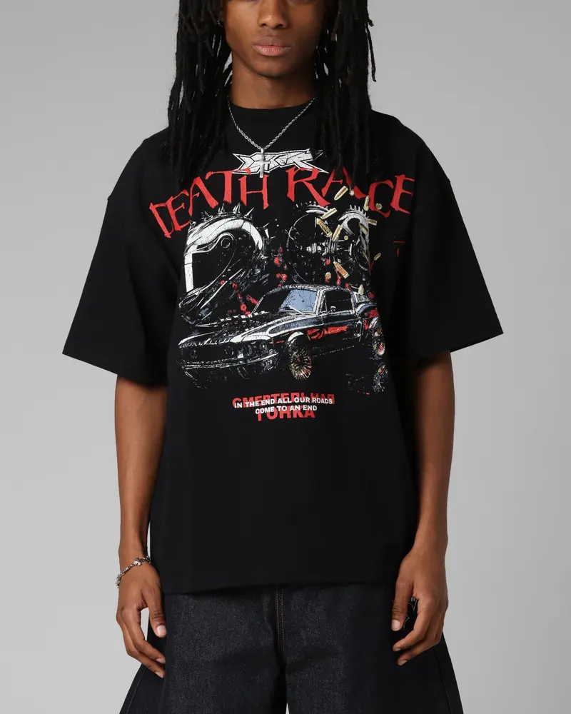 Loiter Death Race Vintage T-Shirt Black 1