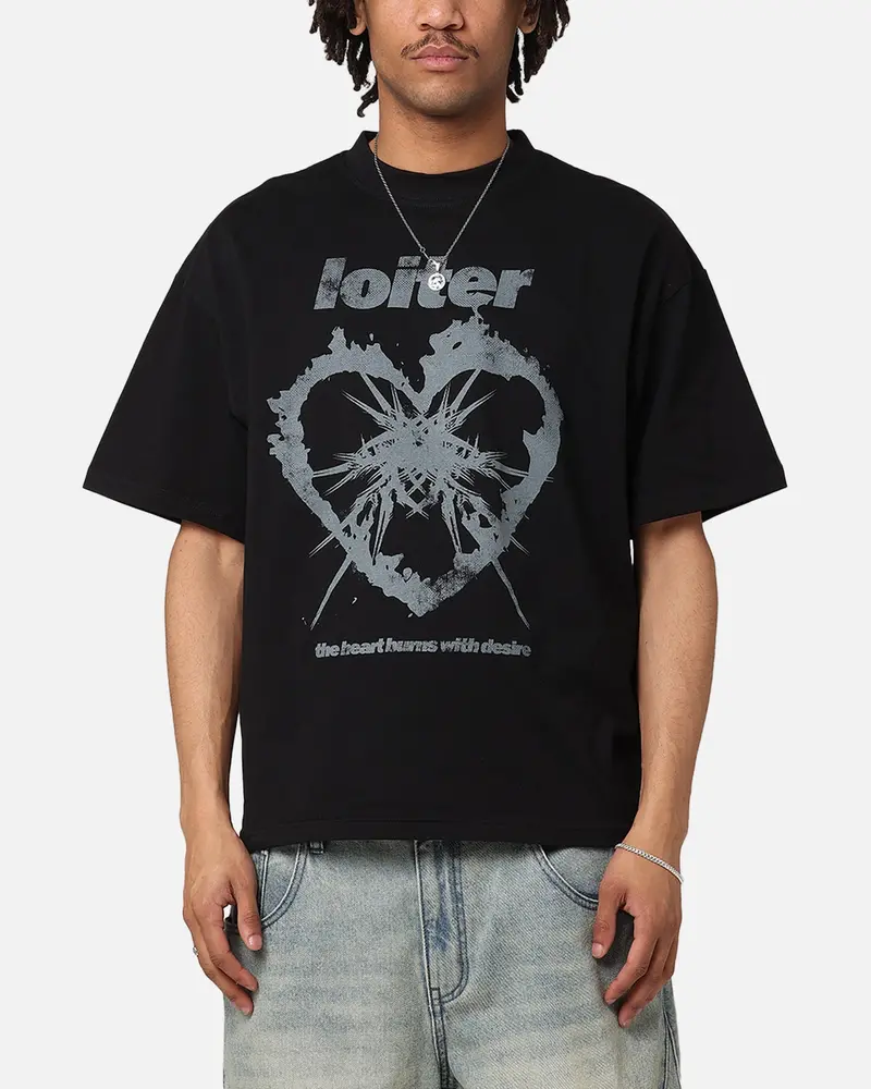 Loiter Desire T-Shirt Black 1