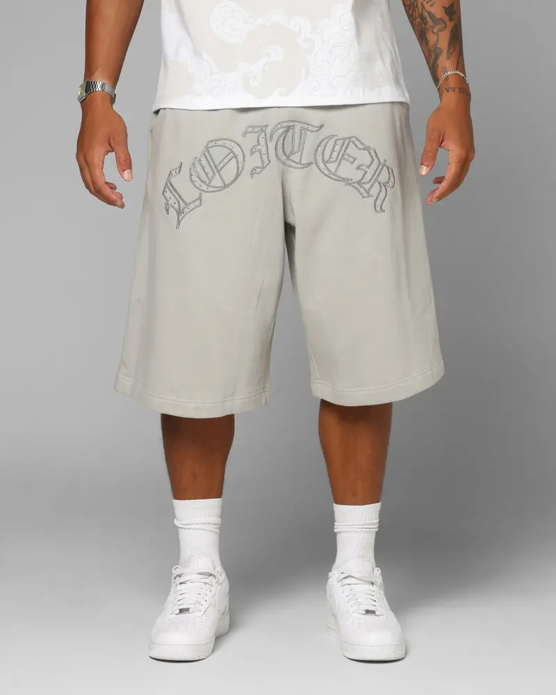 Loiter Destruct Sweat Shorts Grey 1