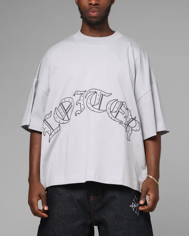 Loiter Destruct T-Shirt Grey 1