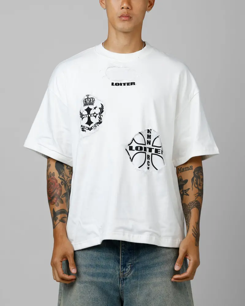 Loiter Destruction T-Shirt Off White 1