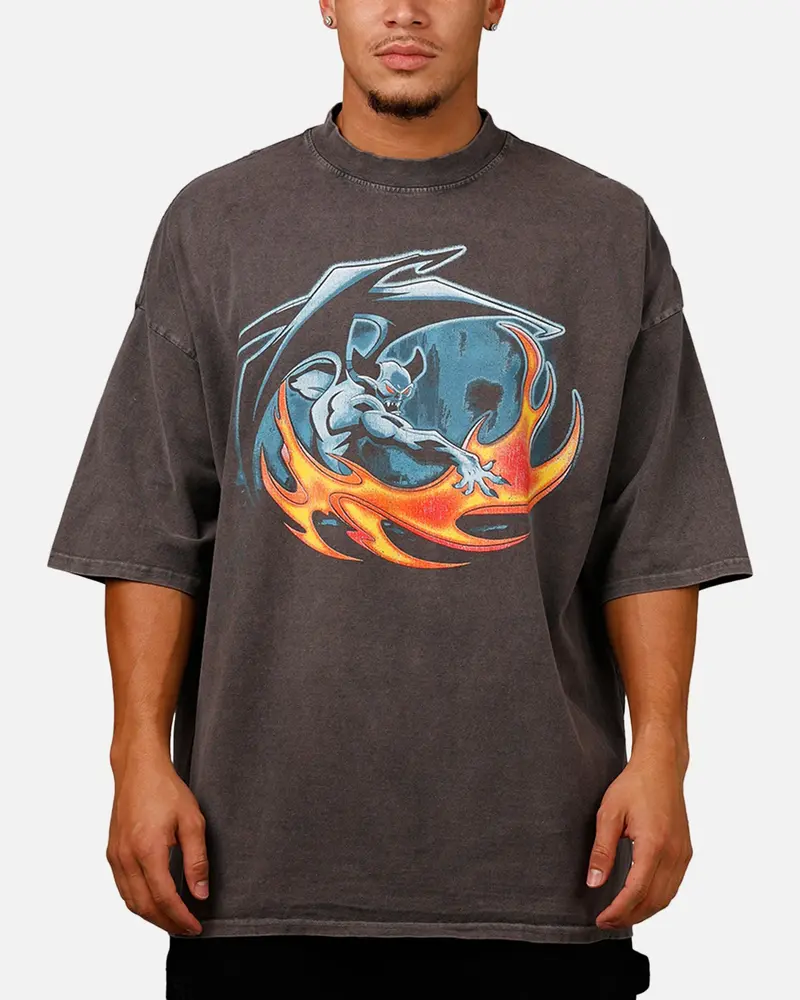 Loiter Disney Chernabog Vintage T-Shirt Washed Charcoal 1