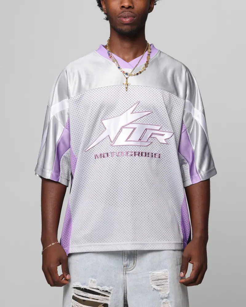 Loiter End Zone Jersey Grey/Purple 1