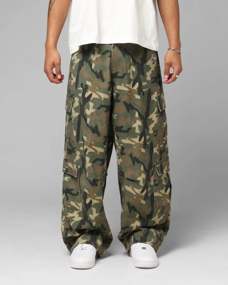 Loiter F-16 Balloon Cargo Pants Woodland Camo 1