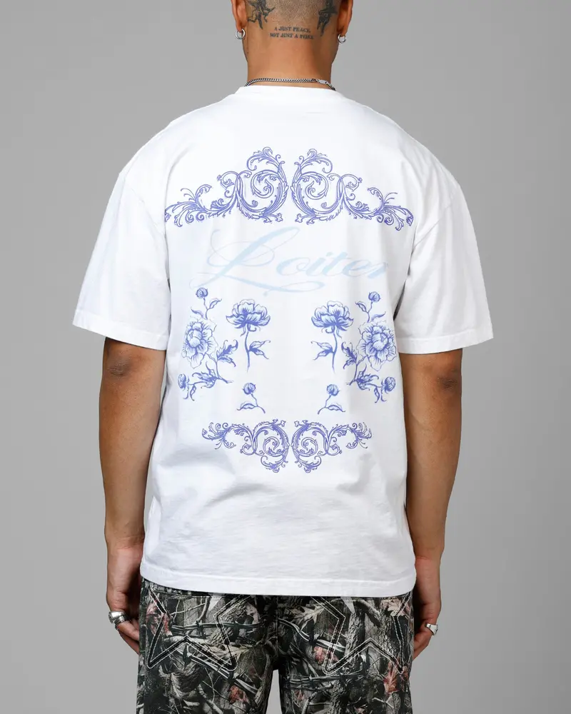 Loiter Fine China Heavyweight T-Shirt White 1