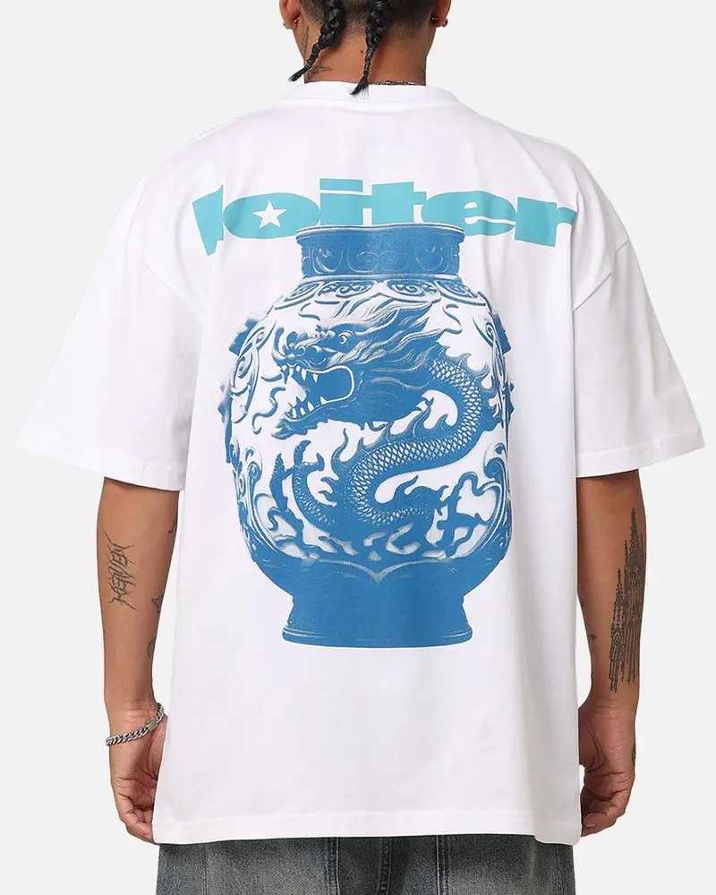 Loiter Fine China T-Shirt White 1