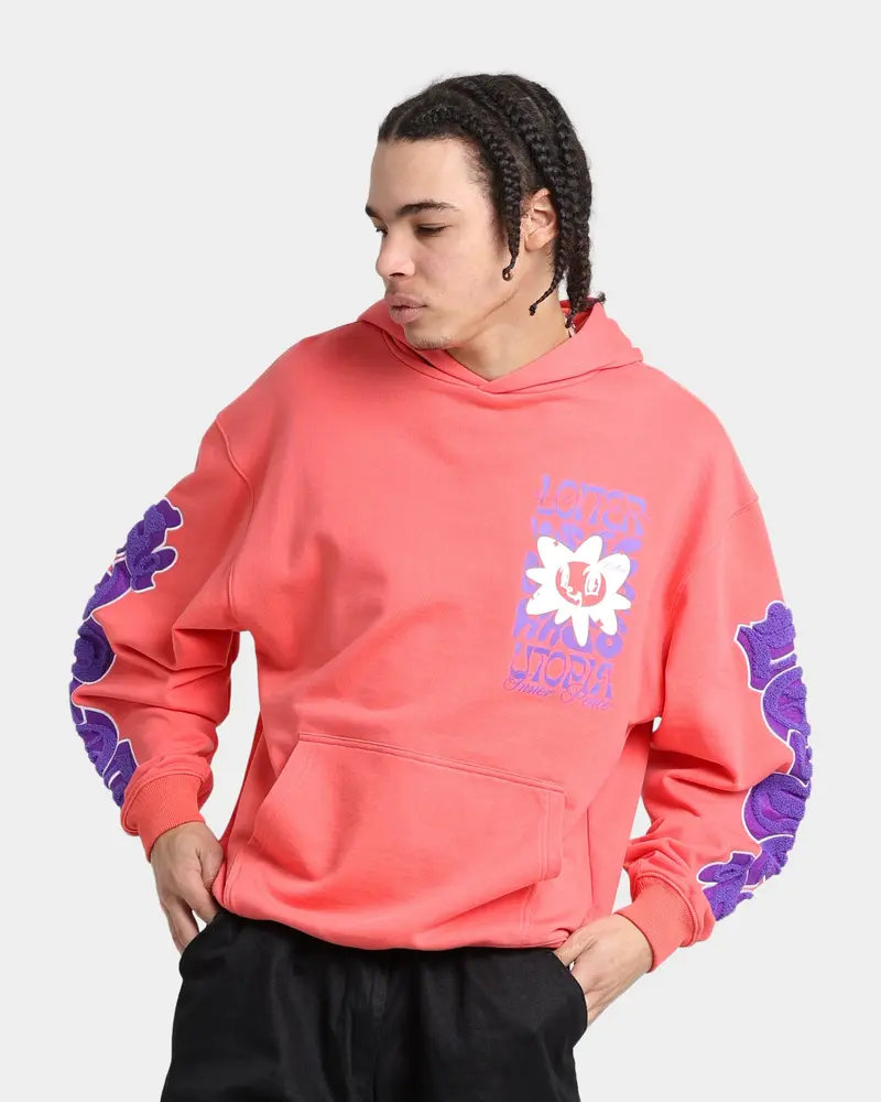 Loiter Fleur Hoodie Pink 1