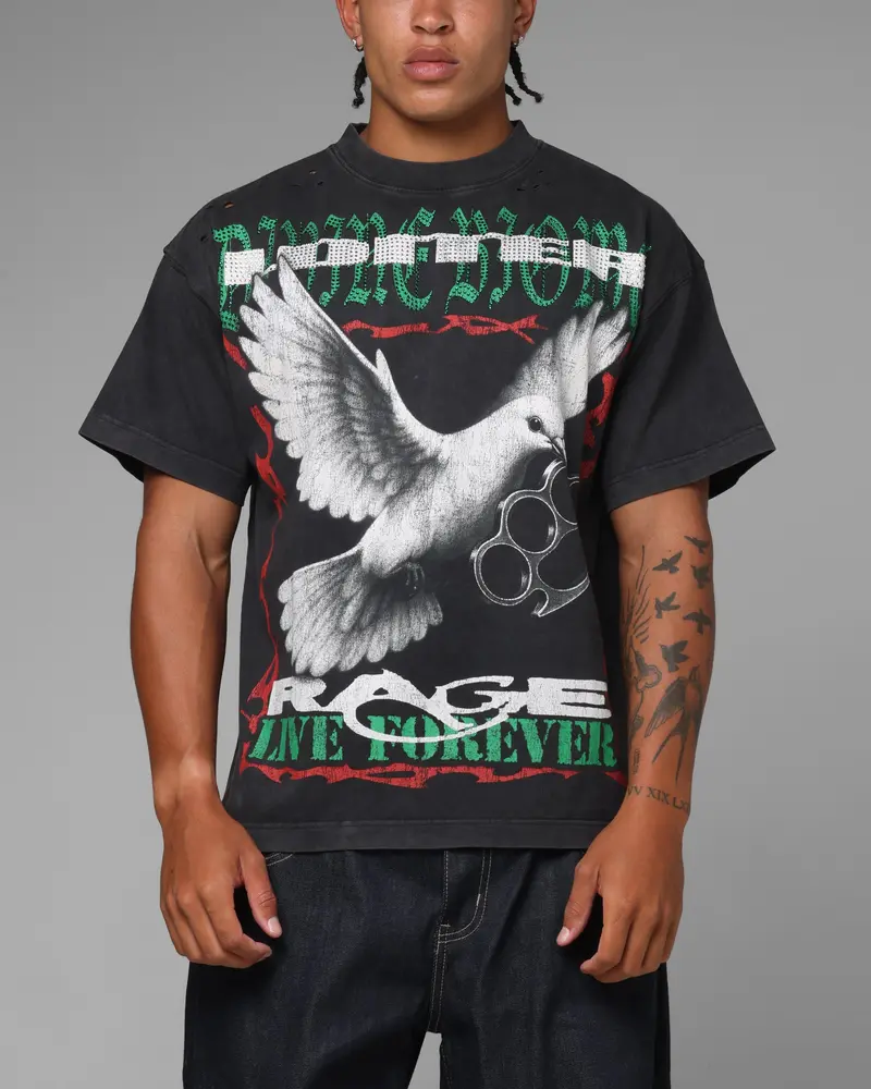 Loiter Freedom Vintage T-Shirt Black 1