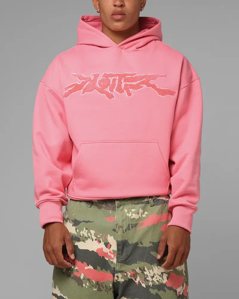 Loiter Global Hoodie Pink 1