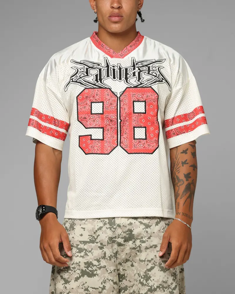 Loiter Hardcore Jersey Off White/Red 1