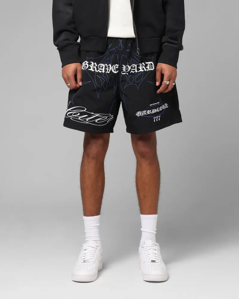 Loiter Hardcore Walk Shorts Black 1