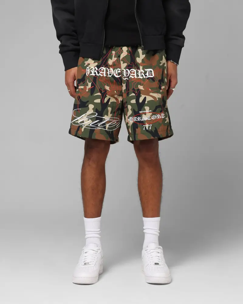 Loiter Hardcore Walk Shorts Camo 1