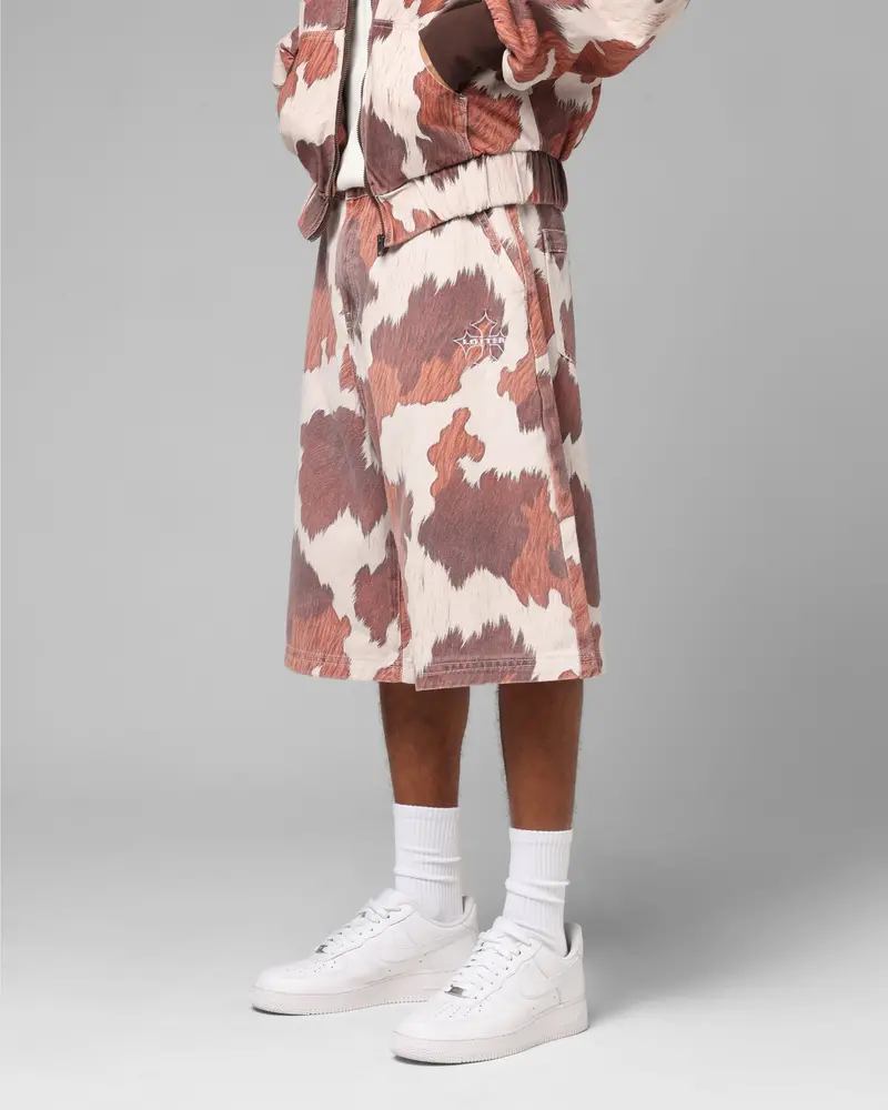 Loiter Hide Jorts Cowhide 1