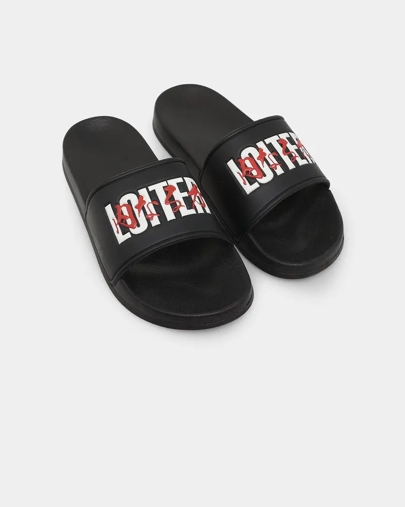 Loiter Honour Slides Black/Red 1