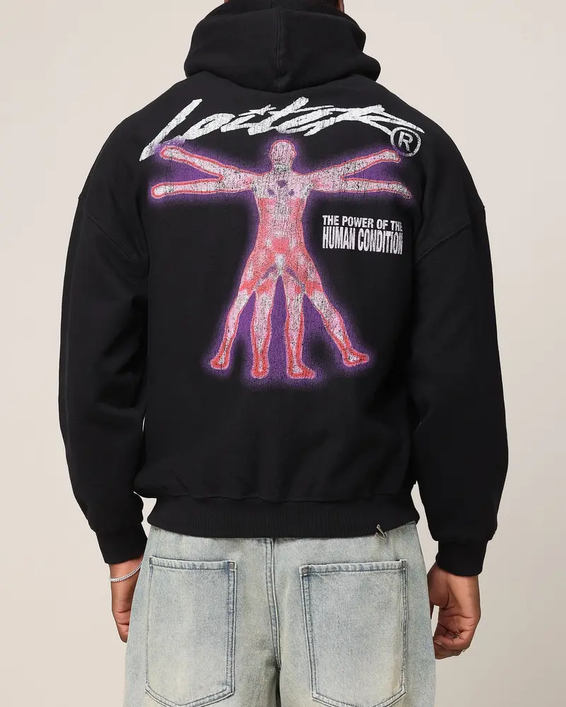 Loiter Human Condition Hoodie Black 1