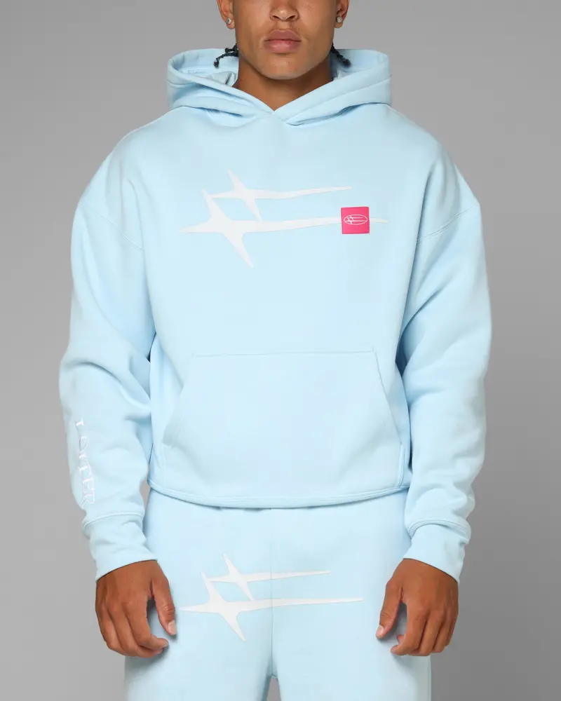 Loiter Hybrid Hoodie Light Blue 1