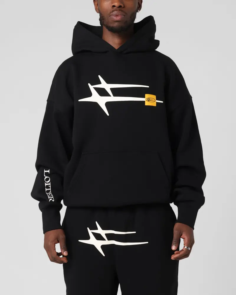 Loiter Hybrid Premium Hoodie Black 1