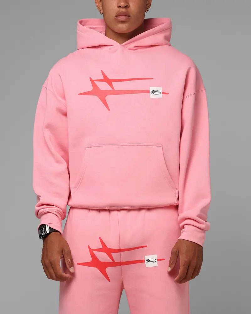 Loiter Hybrid Premium Hoodie Pink 1