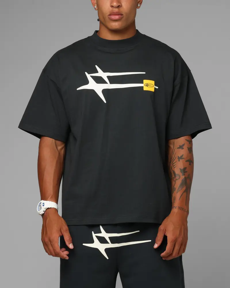 Loiter Hybrid Premium T-Shirt Charcoal 1