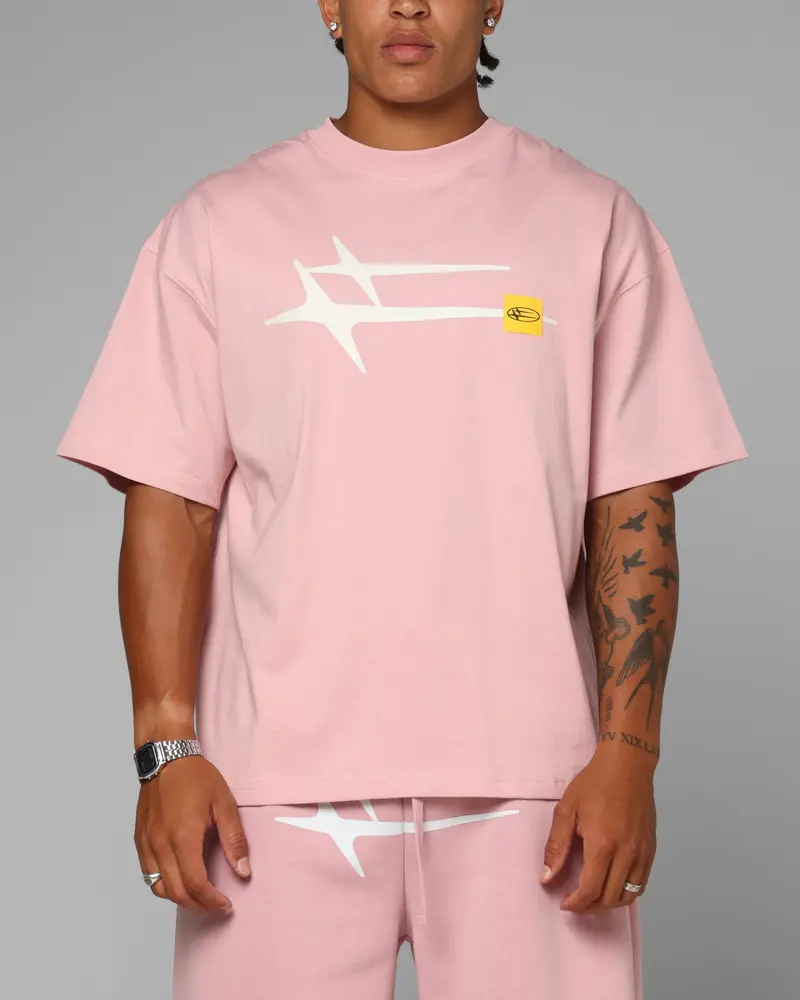 Loiter Hybrid Premium T-Shirt Dusty Pink 1