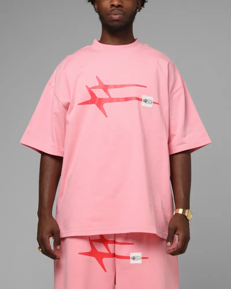 Loiter Hybrid Premium T-Shirt Pink 1