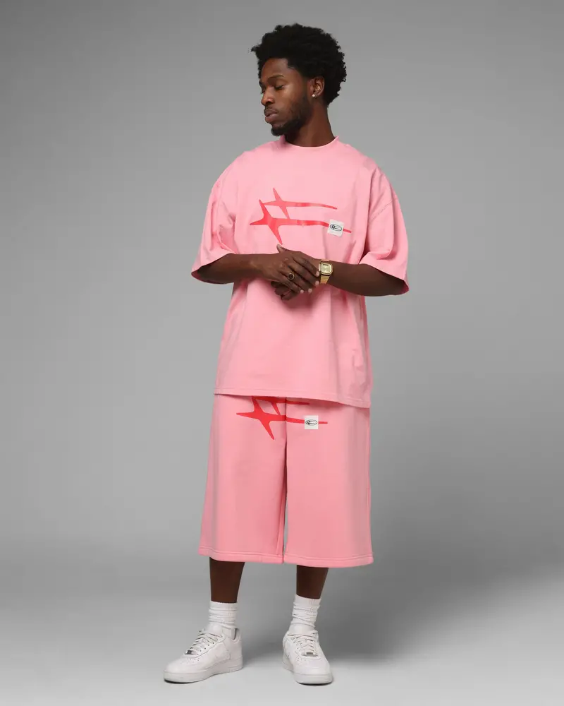 Loiter Hybrid Premium T-Shirt Pink 2