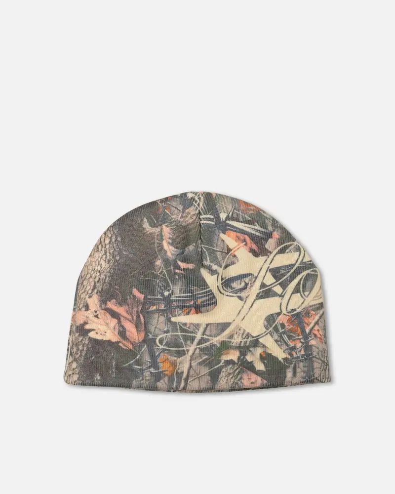 Loiter Hybrid Skull Knit Beanie Tree Camo 1
