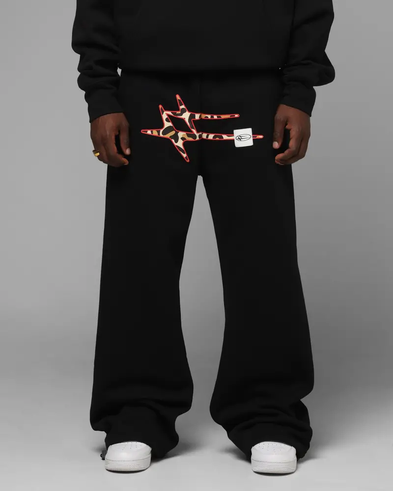 Loiter Hybrid Sweatpants Black/Leopard 1
