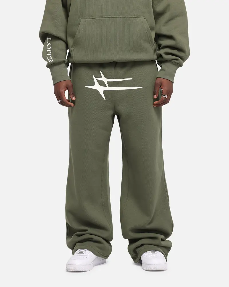 Loiter Hybrid Sweatpants Olive 1