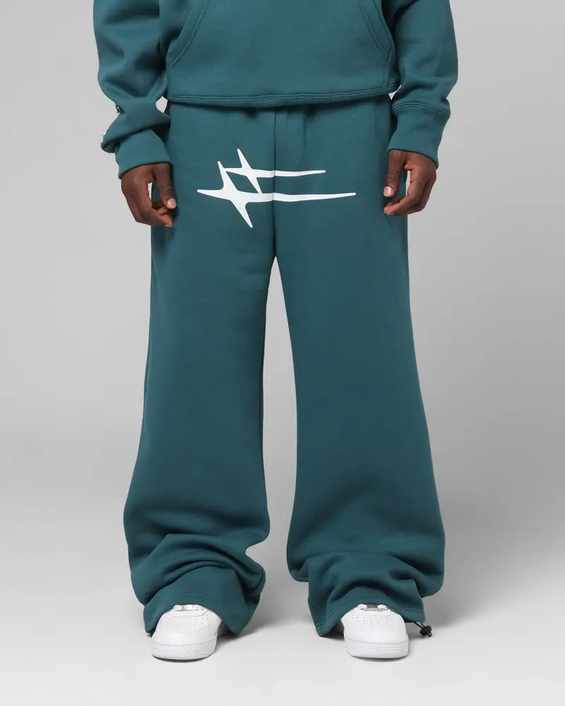 Loiter Hybrid Sweatpants Teal 1